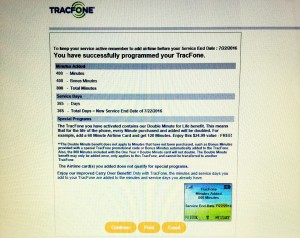confirmation tracfone