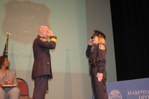 Niki Lazenby as a police officer