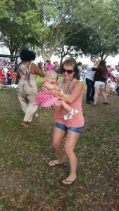 outdoor concert with kids