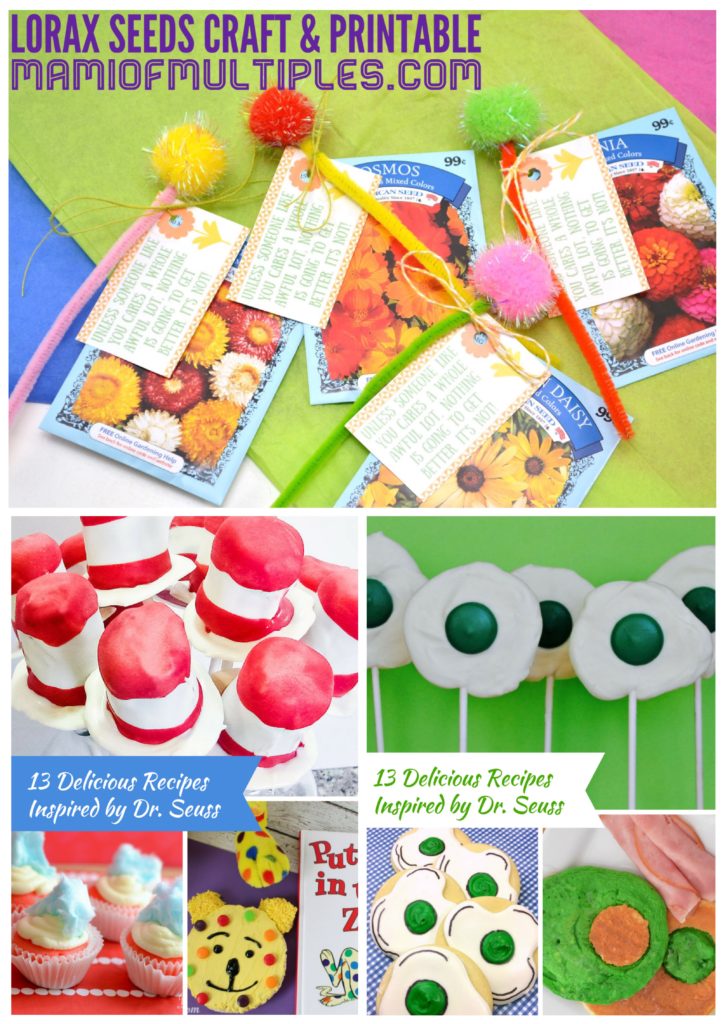 Lorax Seeds Craft and 13 Inspired Dr. Seuss Recipes — Mami of Multiples