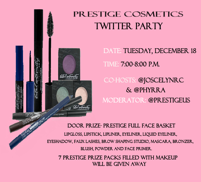 @PrestigeUS Prestige Cosmetics Twitter Party #PrestigeBeauty