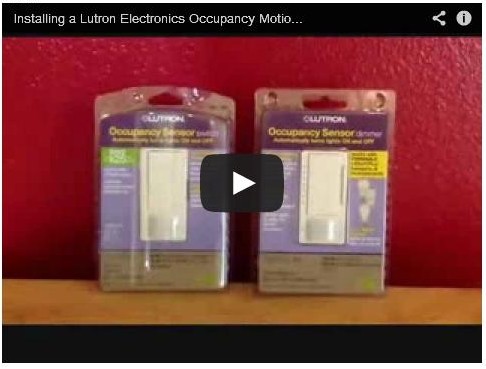 Who Left the Lights On? Choosing to Save with Lutron Electronics Occupancy Motion Sensors and Giveaway