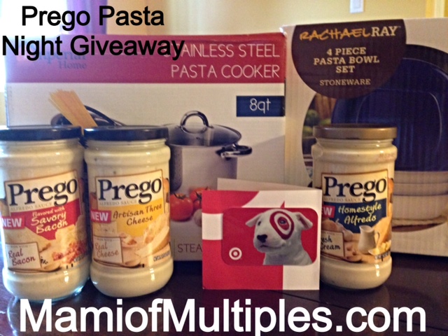 Back-to-School Pasta Night with New Prego Alfredo Sauces and Giftcard Giveaway