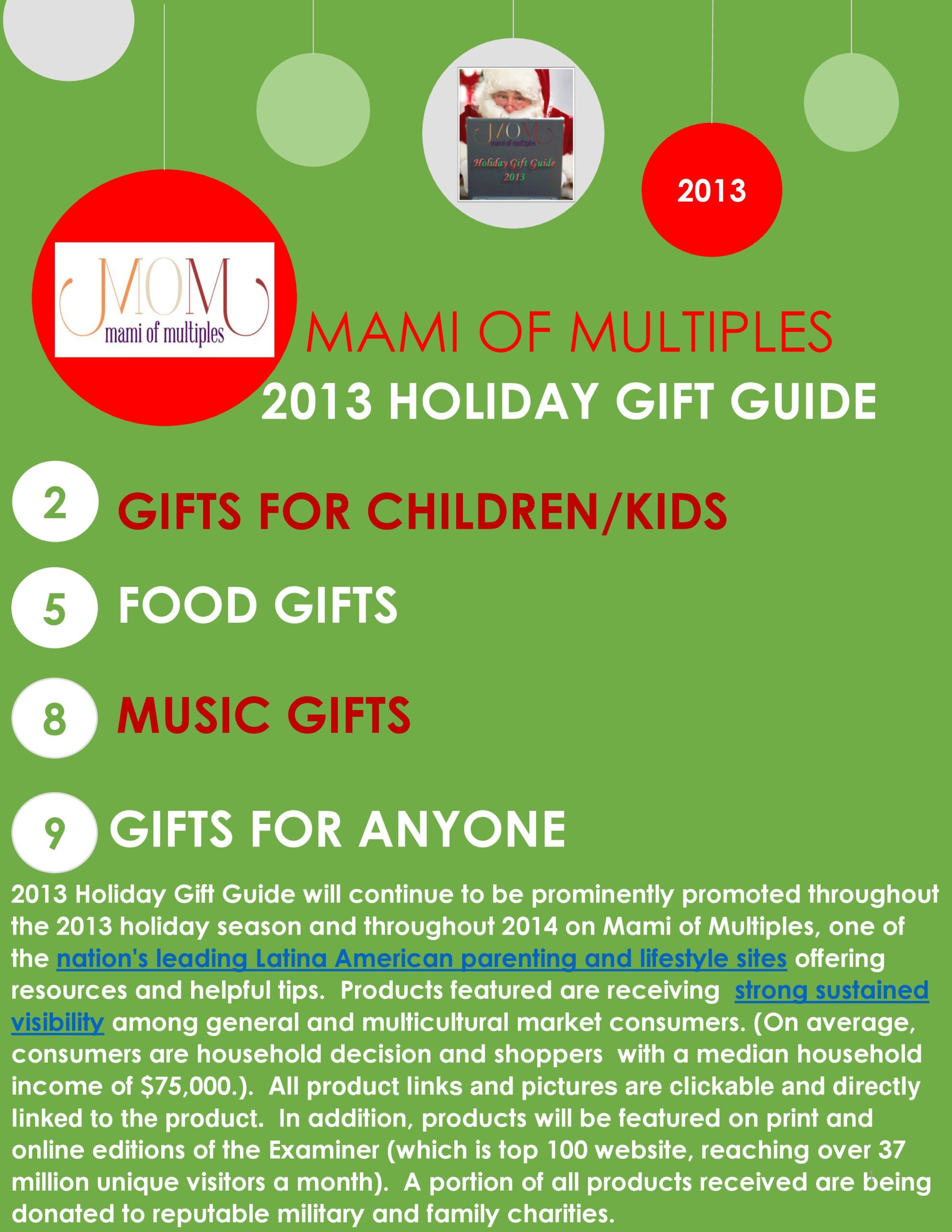 2013 Holiday Gift Guide #MOMHolidayGifts