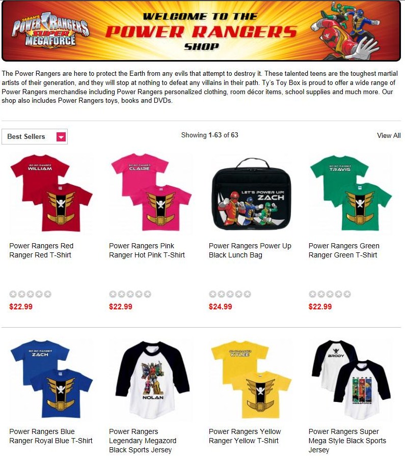 Customize Your Own Power Rangers Gear, Have Fun with Power Rangers Toys and Save with a Promo Code