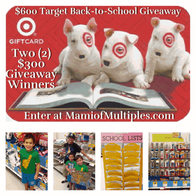 Give Back to Students in Need while Shopping for Back-to-School Supplies with Target and $600 Gift Cards Giveaway