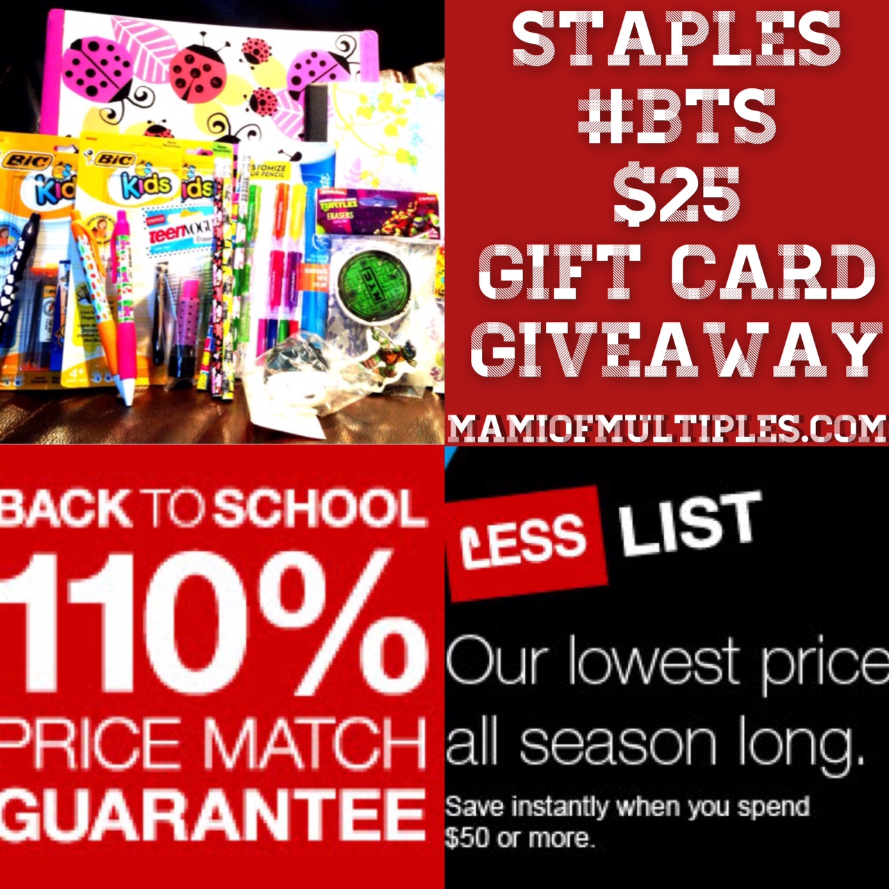 Save on Back-to-School Trends at Staples and $25 Gift Card Giveaway