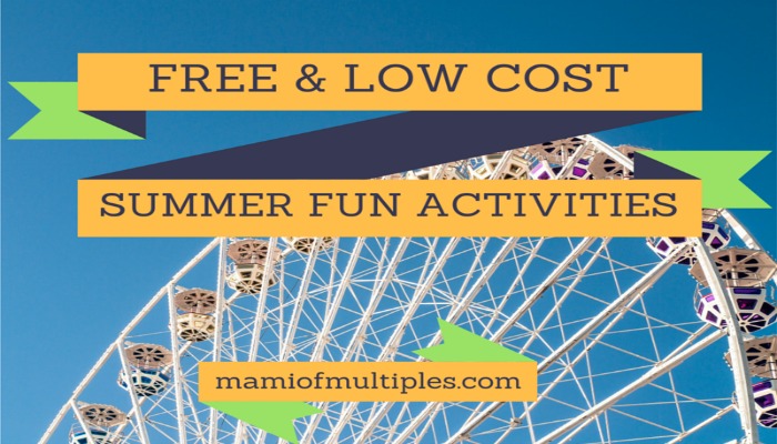 Free and Low Cost Summer Fun Activities