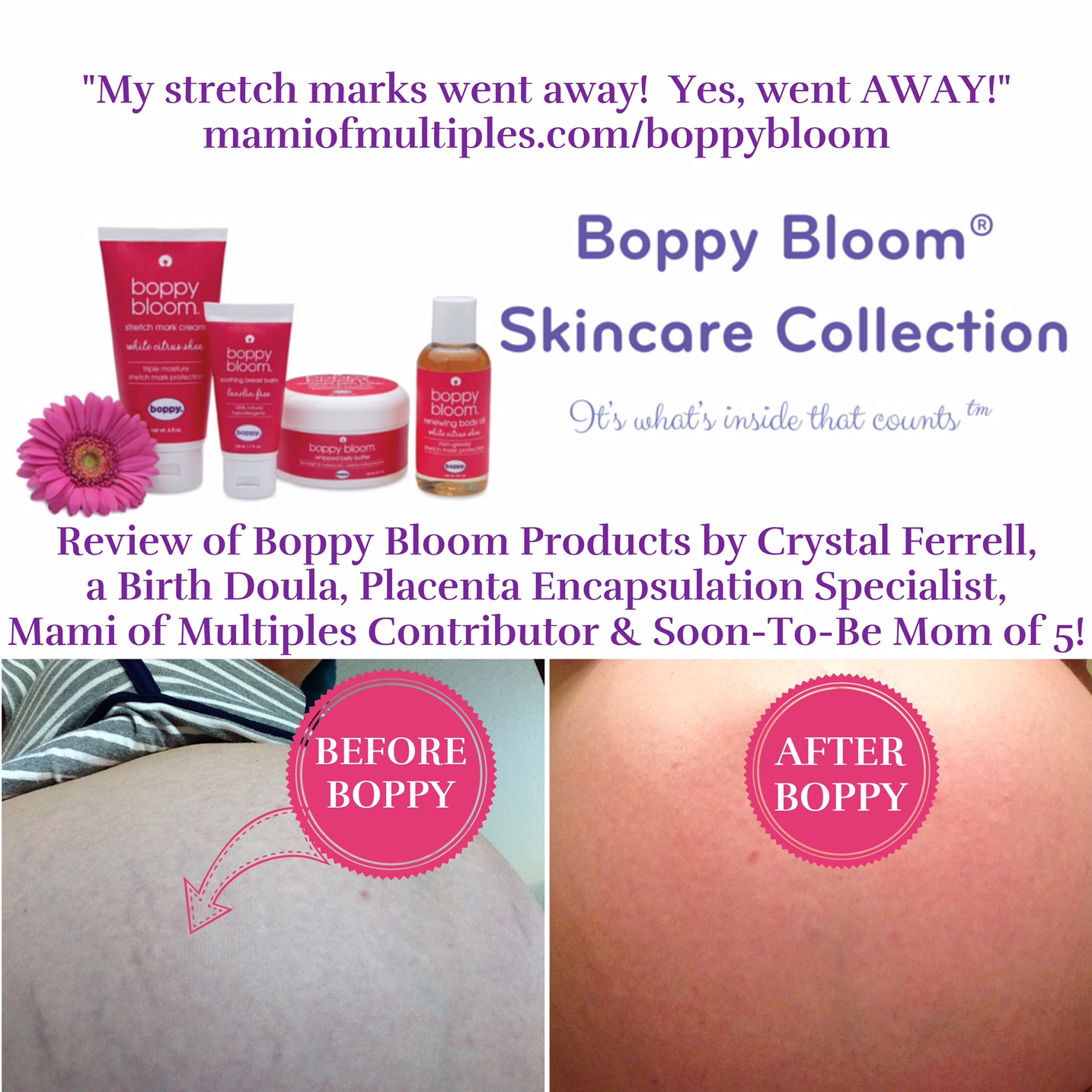 Boppy Bloom Skincare Collection Review by a Doula Mami