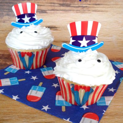 4th of July Uncle Sam Cupcakes