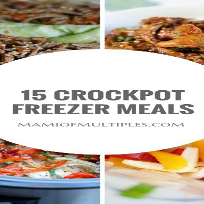15 Crockpot Freezer Meals